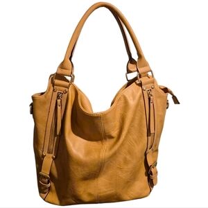 Large Tan Tote Bag | Multi-Pocket | Everyday Carryall